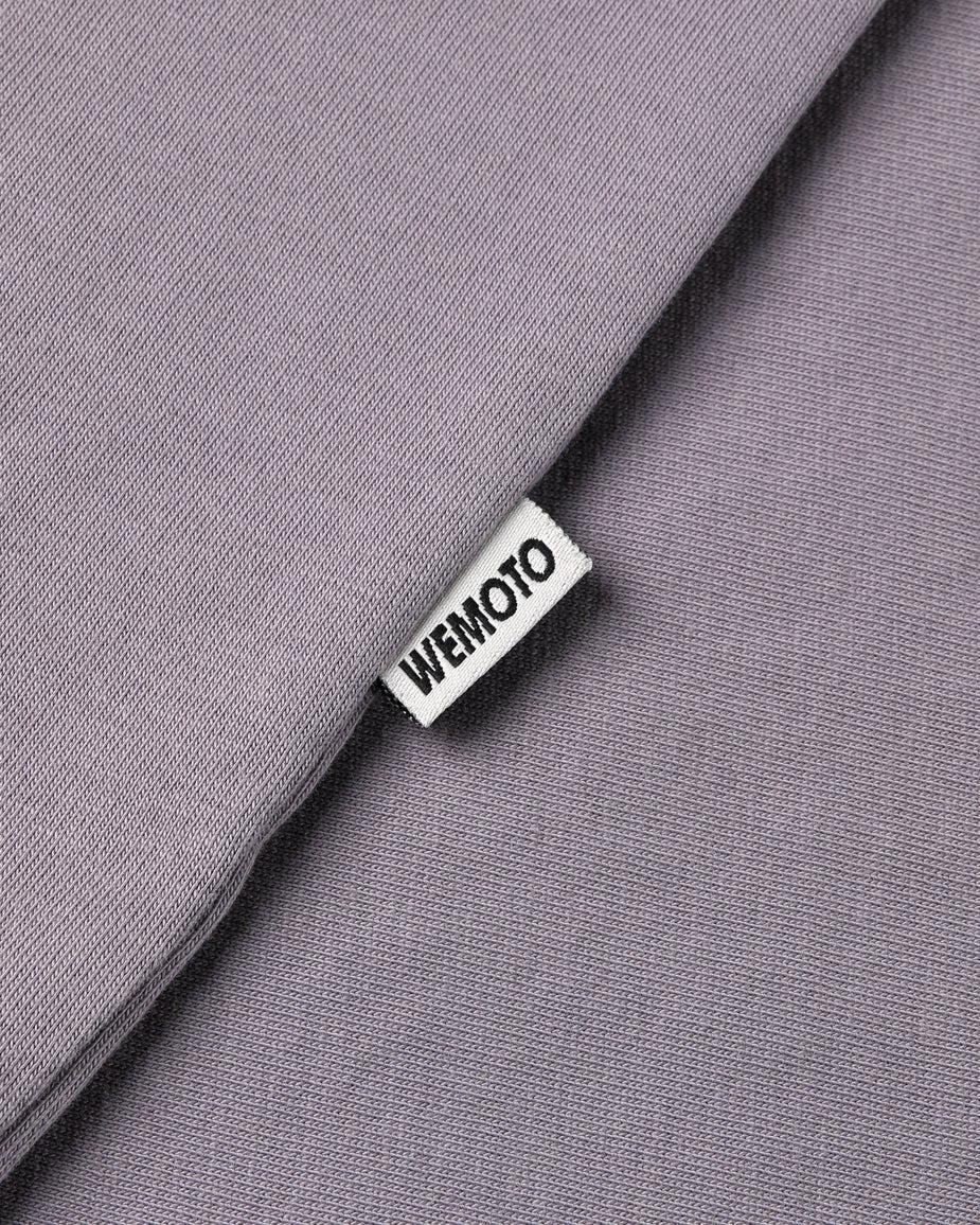 WEMOTO Opal Cotton Zip Polo Shirt Herren lavendelgrau